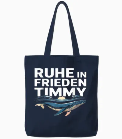 Ruhe in Frieden Timmy Timmy Hope Der Buckelwal Tote Bags - Navy