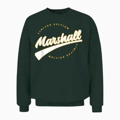 Funny Personalized First Name Design for Marshall T-Shirt, Black, S Unisex Sweatshirt - Forest
