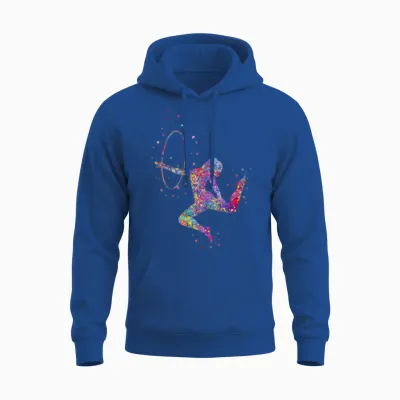 Gymnastics Girl Unisex Hoodie - Royal