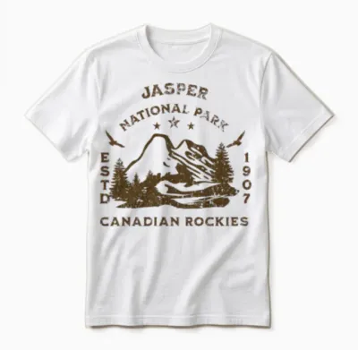 Jasper National Park Unisex T-Shirt - White