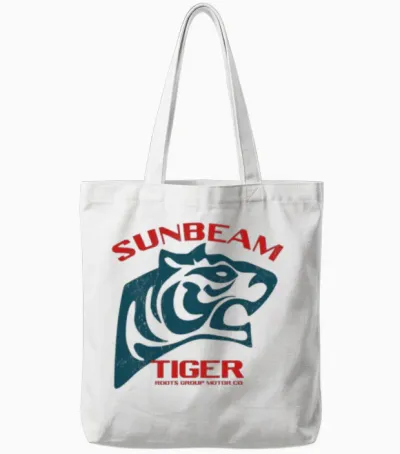 Sunbeam Tiger Cars Tote Bags - White