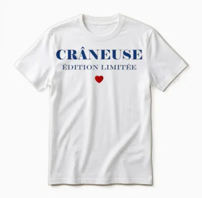 Citation Fille Crâneuse Phrase Drôle Humour Craneuse Unisex T-Shirt - White