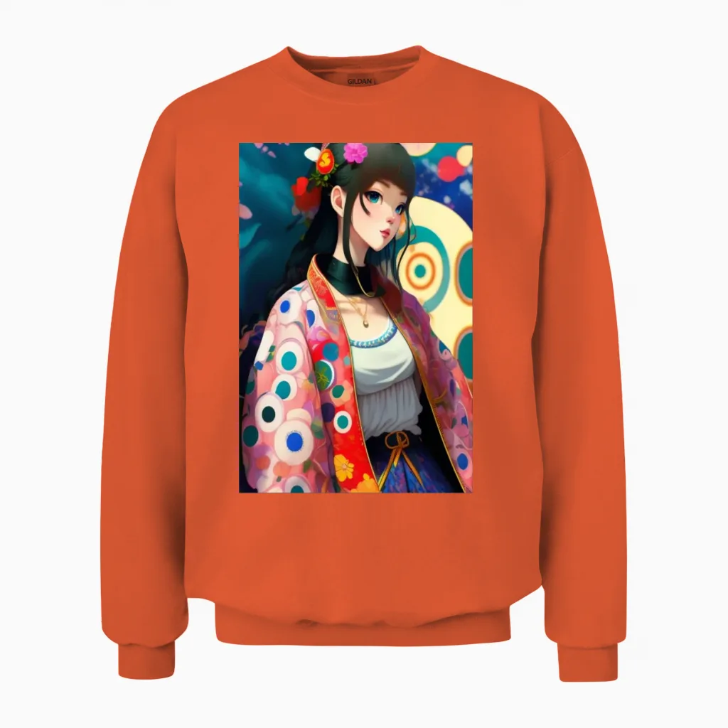 Poster Unisex Sweatshirt in Orange