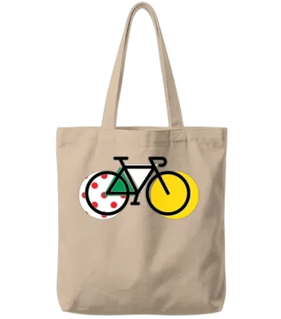 Tour France 2023 / Bike Race Tote Bags - Natural