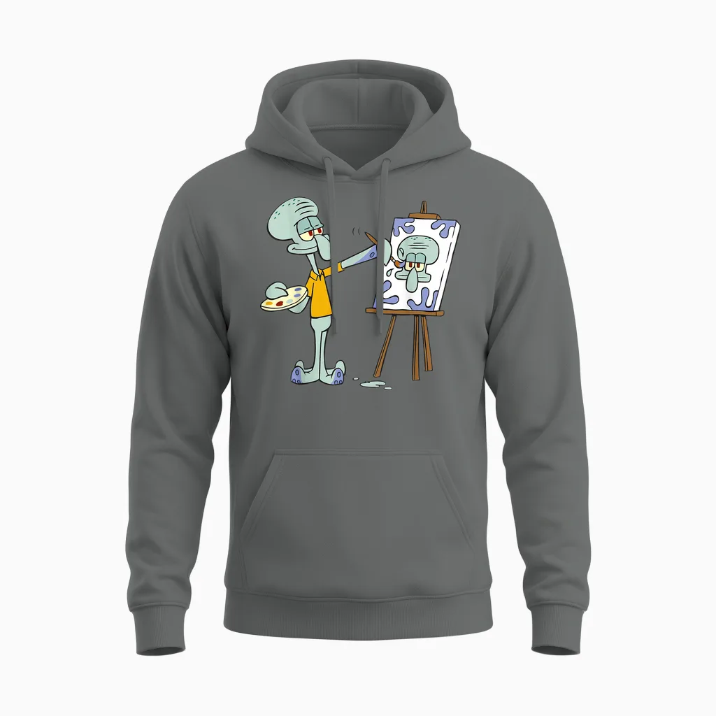 Thaddäus Gemälde in Seinem Haus Unisex Hoodie in Graphite Heather