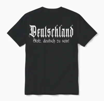 "stolz, Deutsch Zu Sein", Patriot, Deutschland Unisex T-Shirt - Black