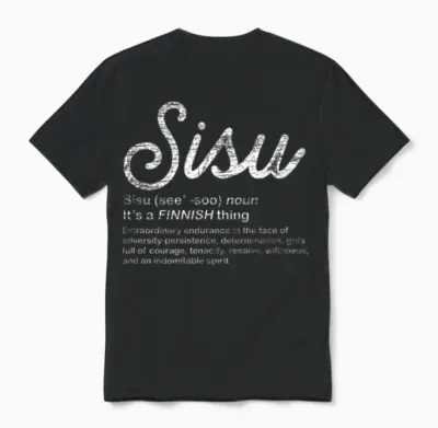 Finland Sisu Unisex T-Shirt - Black
