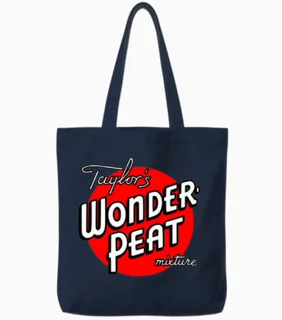 Taylor's Wonderpeat Retro Tote Bags - Navy