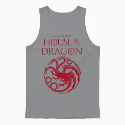 House of the Dragon Targaryen Crest Logo Unisex Tank Top - Sport Grey
