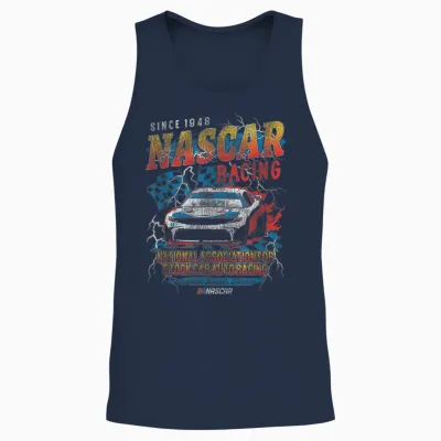 Nascar National Association for Stock Car Auto Racing Unisex Tank Top - Navy