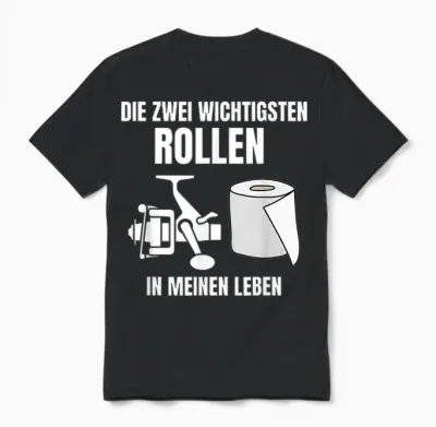 Die Zwei Wichtigsten Rollen in Meinen Leben T-Shirt, Black Unisex T-Shirt - Black