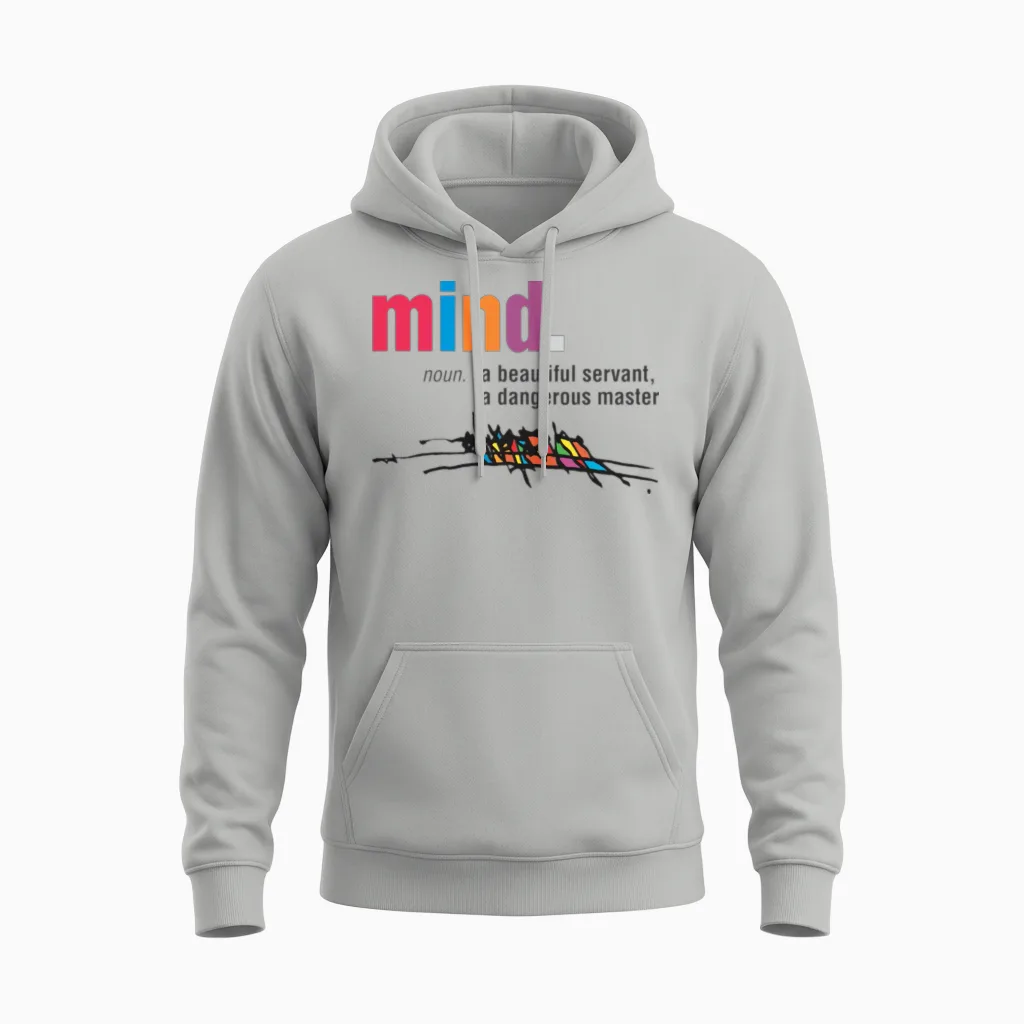 Osho Signature Unisex Hoodie in Ash
