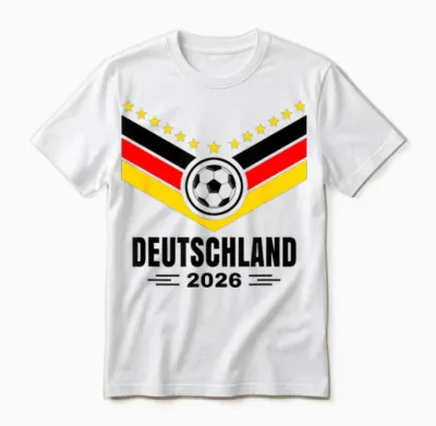 Deutschland Jungen Kinder Männer Jugend Deutschland 2026 Unisex T-Shirt - White