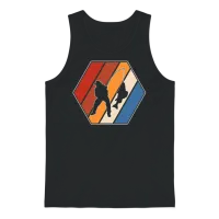 Fishing Retro Unisex Tank Top - Black – 1