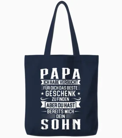 Papa Ich Habe Versucht Für Dich Das Beste Papa Tote Bags - Navy