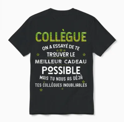 Gift for Our Colleague from the Best T-Shirt, Black, S Unisex T-Shirt - Black