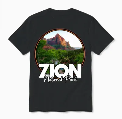 National Park Hiking Premium Unisex T-Shirt - Black