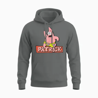 Sponge Bob Patrick Character Unisex Hoodie - Graphite Heather