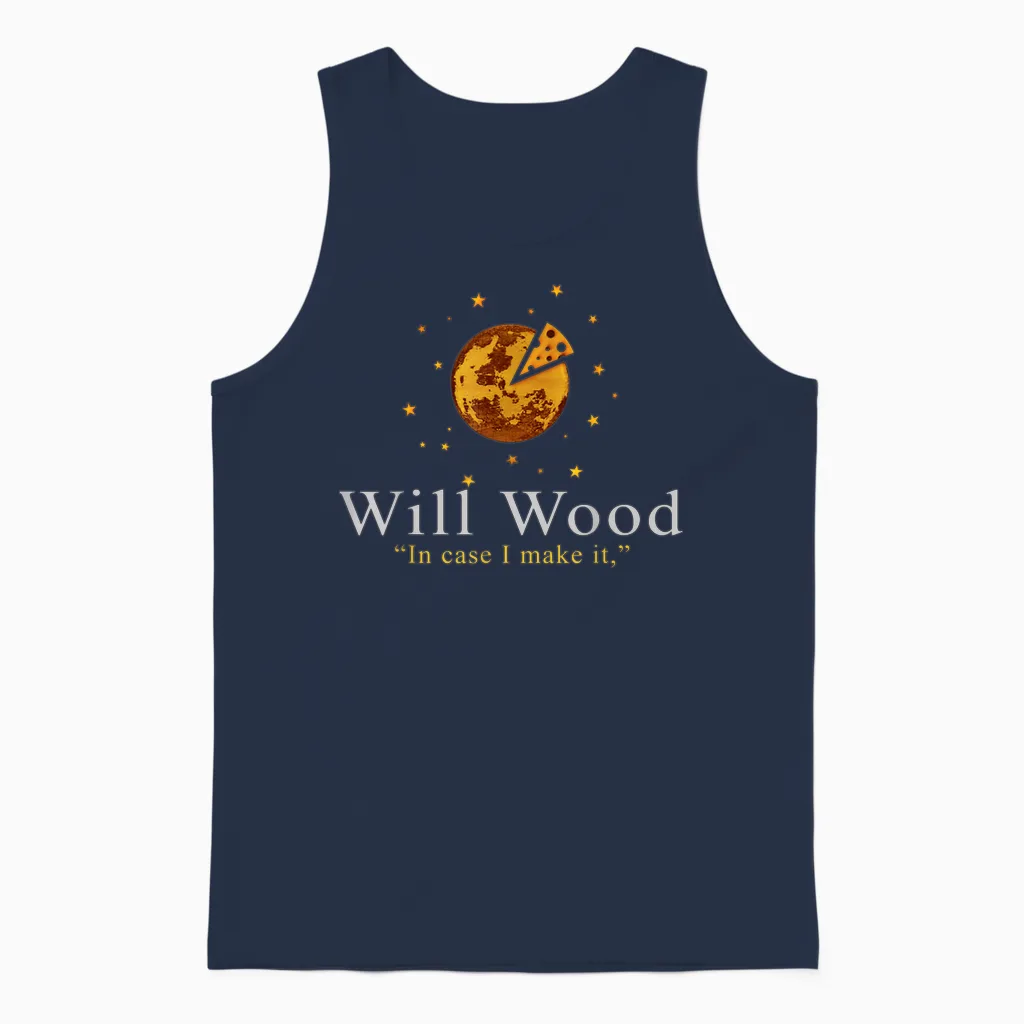 Vintage Funny in Case I Make It Classic Will Basic Wood Unisex Tank Top in Navy