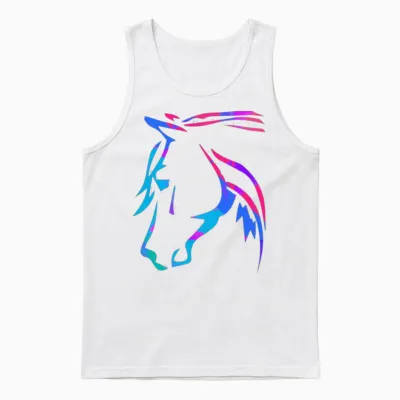 Horse | Equestrian | Equine | Horses | Horseriding Unisex Tank Top - White