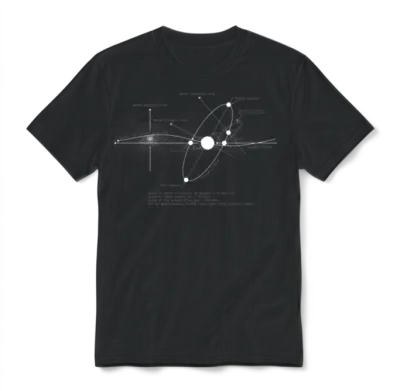 Solar Systems Diagram Astronomy Astronomer Space Unisex T-Shirt - Black