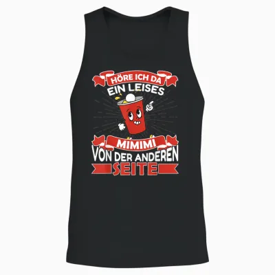 Bier Pong Partyspiel Trinkspiel Unisex Tank Top - Black