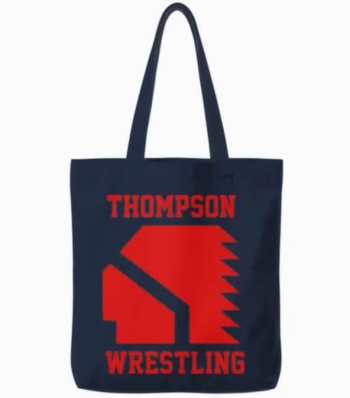 Thompson High School Wrestling (vision Quest) Tote Bags in Navy