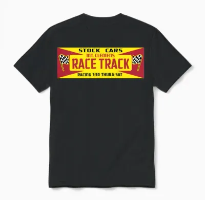 Mt Clemens Race Track Unisex T-Shirt - Black