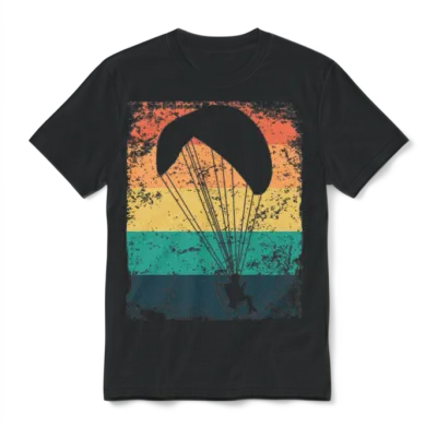 Motorized Paragliding Ppg Paramotoring Unisex T-Shirt - Black