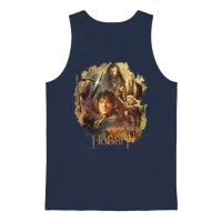 The Hobbit Characters Around Bilbo Baggins Unisex Tank Top - Navy – 1