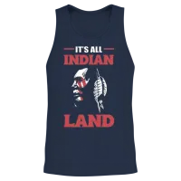 All Indian Land American Indians Gift Unisex Tank Top - Navy – 2
