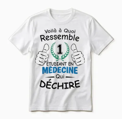 Medical Student - Original Design for Future Doctor Unisex T-Shirt - White