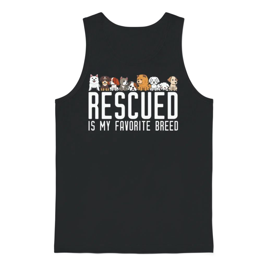 Dog-Lovers-Rescue-Dog โ Dog Lovers Unisex Tank Top - Black