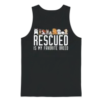 Dog-Lovers-Rescue-Dog — Dog Lovers Unisex Tank Top - Black – 1