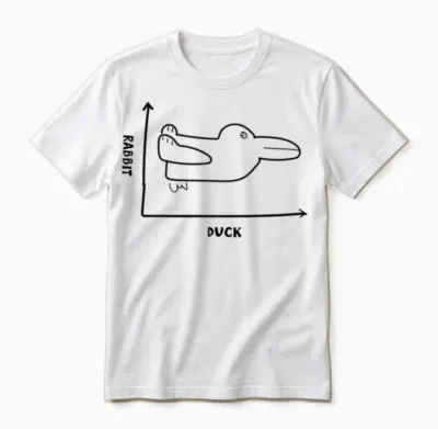 Duck or Rabbit? Unisex T-Shirt - White