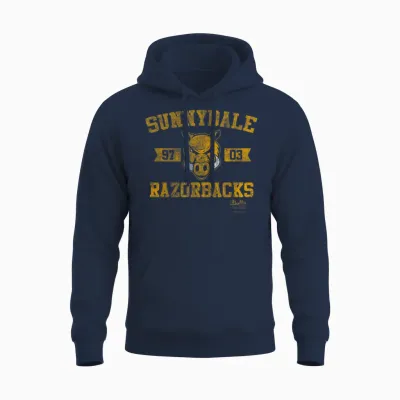 Buffy the Vampire Slayer Sunnydale Razorbacks Collegiate Unisex Hoodie - Navy