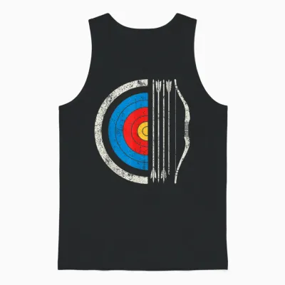 Target Archery Arrow Bow Archer Archery Sport Hunting Unisex Tank Top - Black