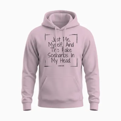 Cancer Funny Quote Unisex Hoodie - Light Pink