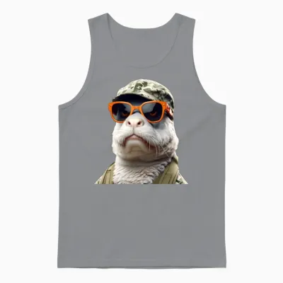 Funny Seal Unisex Tank Top - Sport Grey