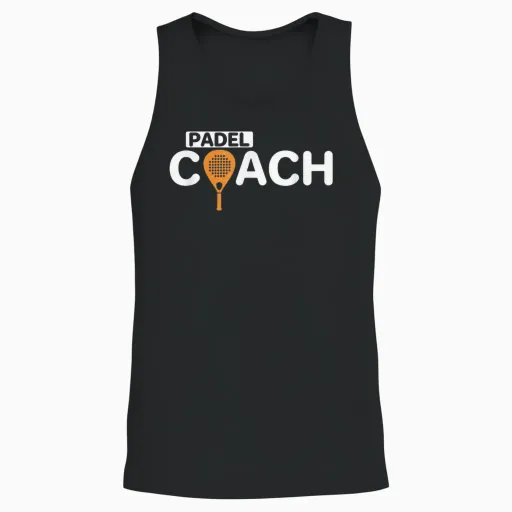 Coach Padel Unisex Tank Top - Black
