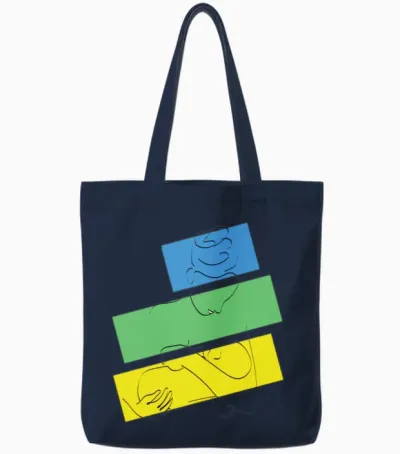 Mothers Love 2 Tote Bags - Navy