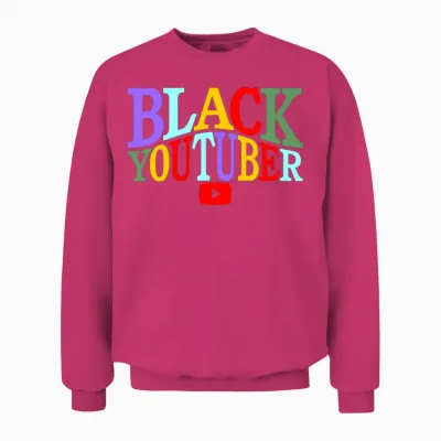Black Youtuber Unisex Sweatshirt - Heliconia