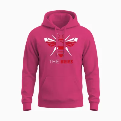 Brentford Fc England X Bees Unisex Hoodie - Heliconia