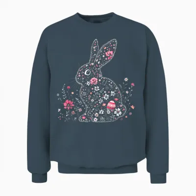 Niedliches Osterhasen Outfit I Frohe Ostern I Lustiger Hase Unisex Sweatshirt - Dark Heather