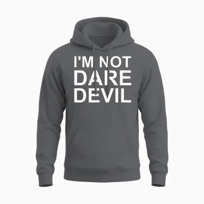 I'm Not Daredevil Unisex Hoodie - Charcoal