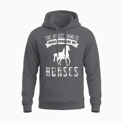 Riding Horse Horses Unisex Hoodie - Charcoal