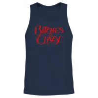 Bitches Be Crazy Unisex Tank Top - Navy – 2