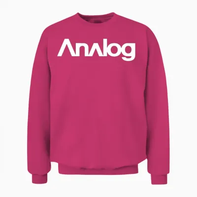 Analog (white) Unisex Sweatshirt - Heliconia