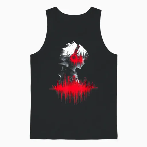 Casque Anime Unisex Tank Top - Black