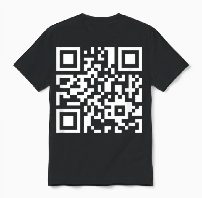 Lustiger Qrcode Spruch Ich Höre Immer Nur Mimimi Unisex T-Shirt in Black